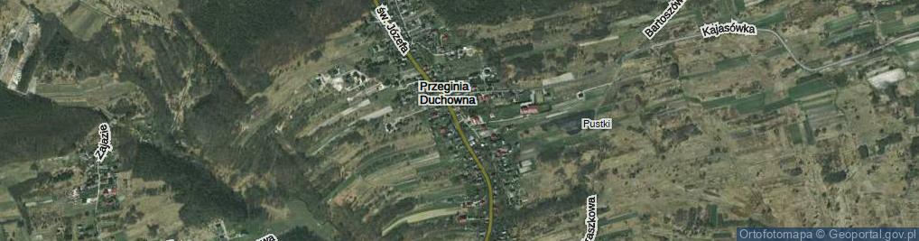 Zdjęcie satelitarne Przeginia Duchowna ul.